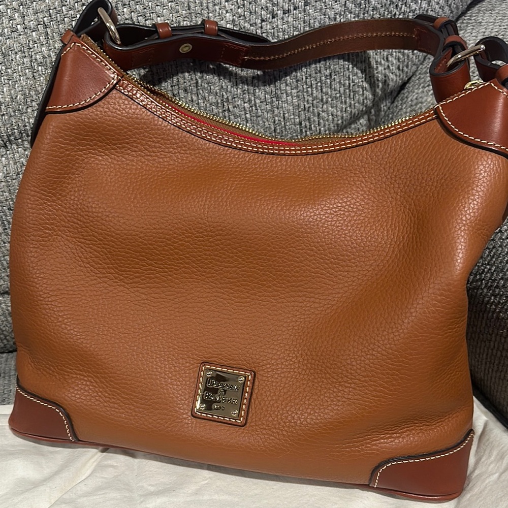 Dooney & Bourke Brown Leather Hobo Bag